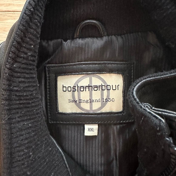 BOSTON HARBOUR - Men’s Genuine Leather Jacket XXL Black - Picture 2 of 4